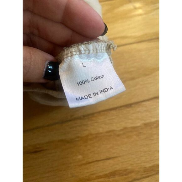 Vintage boho Style Desert Adventure Club graphic Fringe Crop Top t-shirt large - Picture 7 of 7